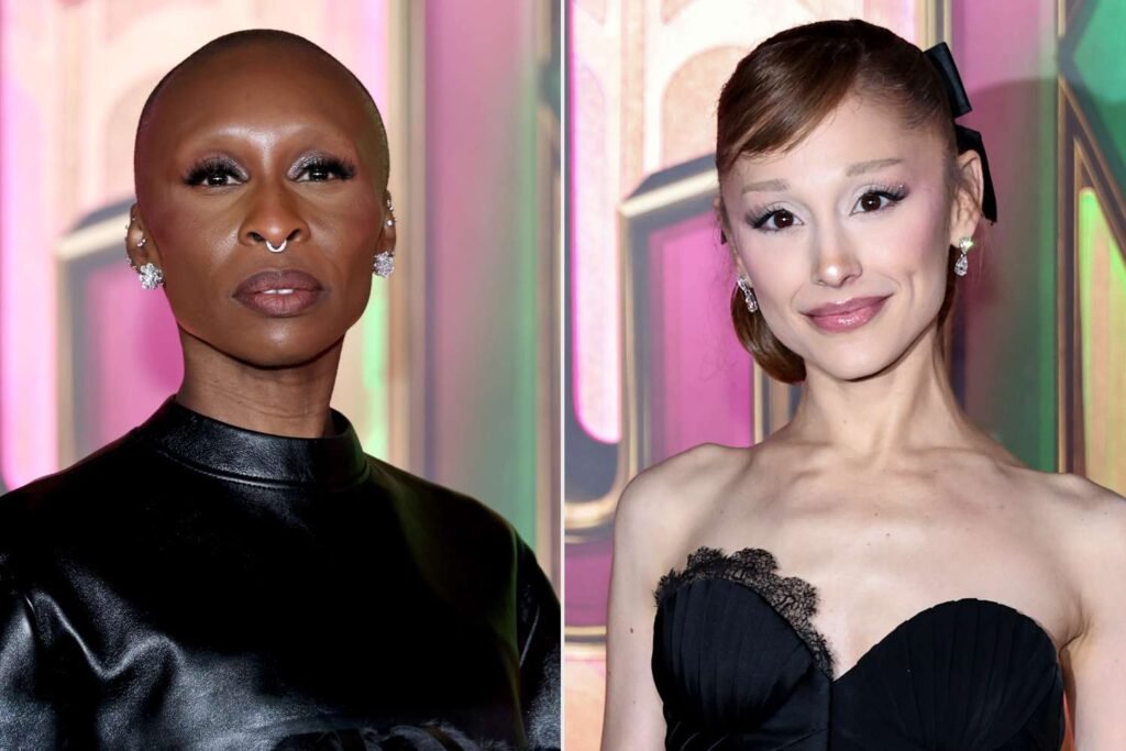 Ariana Grande and a Hoarse Cynthia Erivo Walk in Solidarity at 'Wicked: For Good' NYC Premiere