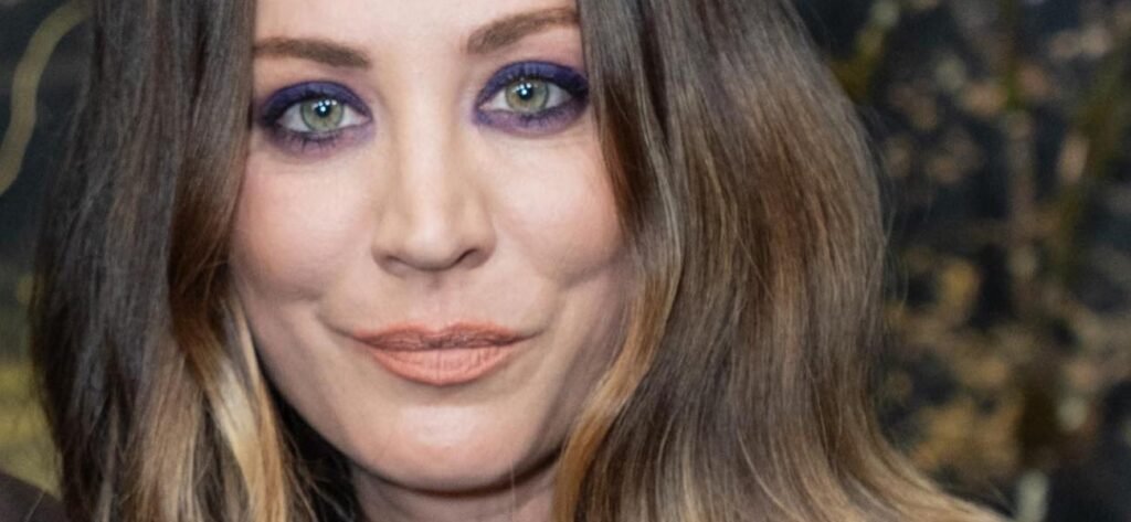 Kaley Cuoco Wears Nothing Beneath Her See-Through Braless Dress