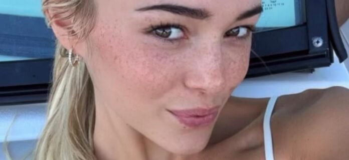 Olivia Dunne Stretching In Cheeky Bikini Highlights Gymnast Body Outdoors