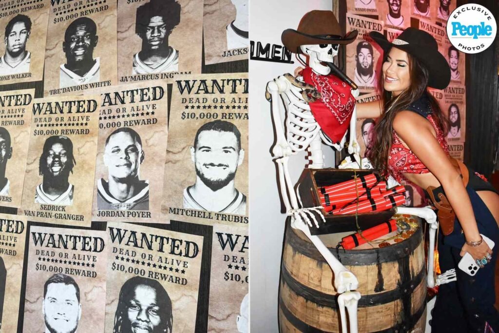 WAG Rachel Bush Throws the Buffalo Bills' Annual Halloween Party (Exclusive)