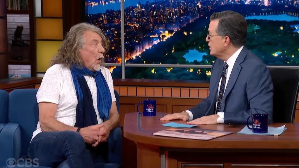 Robert Plant and Stephen Colbert Ignore Audience to Bond over Tolkien: “Fancy a Drink Afterwards?” Watch
