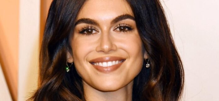 Kaia Gerber Walks Her Dog In Underwear And Pigtails In L.A.