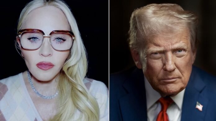 Madonna-Trump.jpeg Madonna Slams Trump Administration for Refusing to Acknowledge World AIDS Day