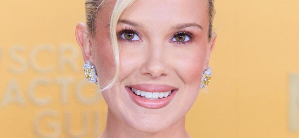 Millie Bobby Brown Shows Off Her 'Cherries' In Tight Braless Top