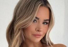 Emily Elizabeth In Barely There Bikini Teases A Tantalizing Facet View Emily Elizabeth In Barely There Bikini Teases A Tantalizing Side View