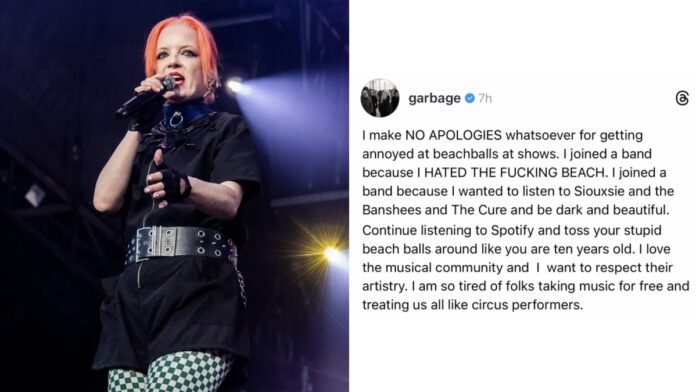 garbage-beach-balls.jpg Garbage’s Shirley Manson Rages Out Over Beach Balls Thrown at Stage