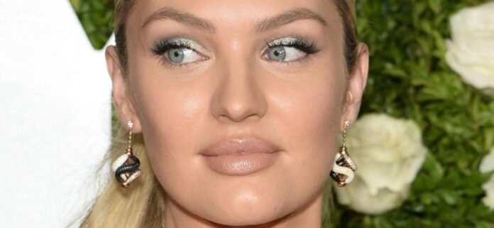 Candice Swanepoel In Sheer Underwear And Thigh-Highs Is A Straight '10'