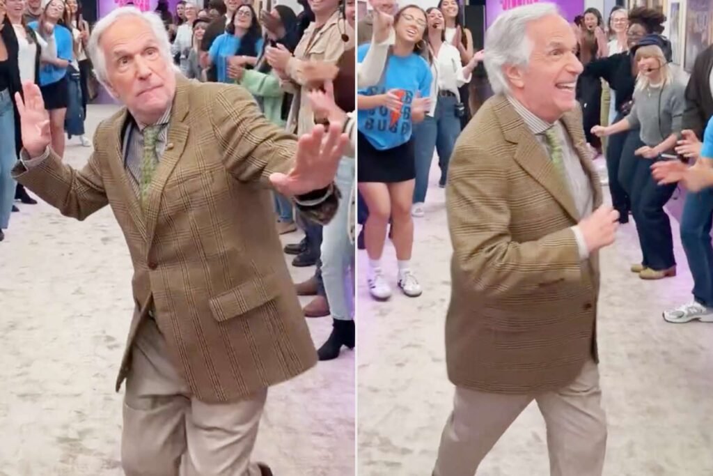Henry Winkler Shows Off His Moves in Jennifer Hudson's Spirit Tunnel